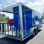 8.5X20 TA3 DEEP BLUE BBQ TRAILER - Quality Cargo
