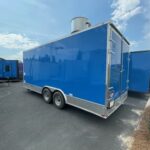 8.5x20 TA3 Concession Trailer - Food Trailer Blue - QUALITY CARGO
